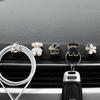 Mini Hook In The Car Center Console Seat Back Camellia, Bear, Multi-functional Storage ABS Data Cable Small Hook Auto