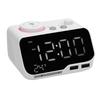 Digital Dual Alarm Clock Bluetooth Speaker FM Radio Alarm Clock with LED Display for Temperature Day of Week