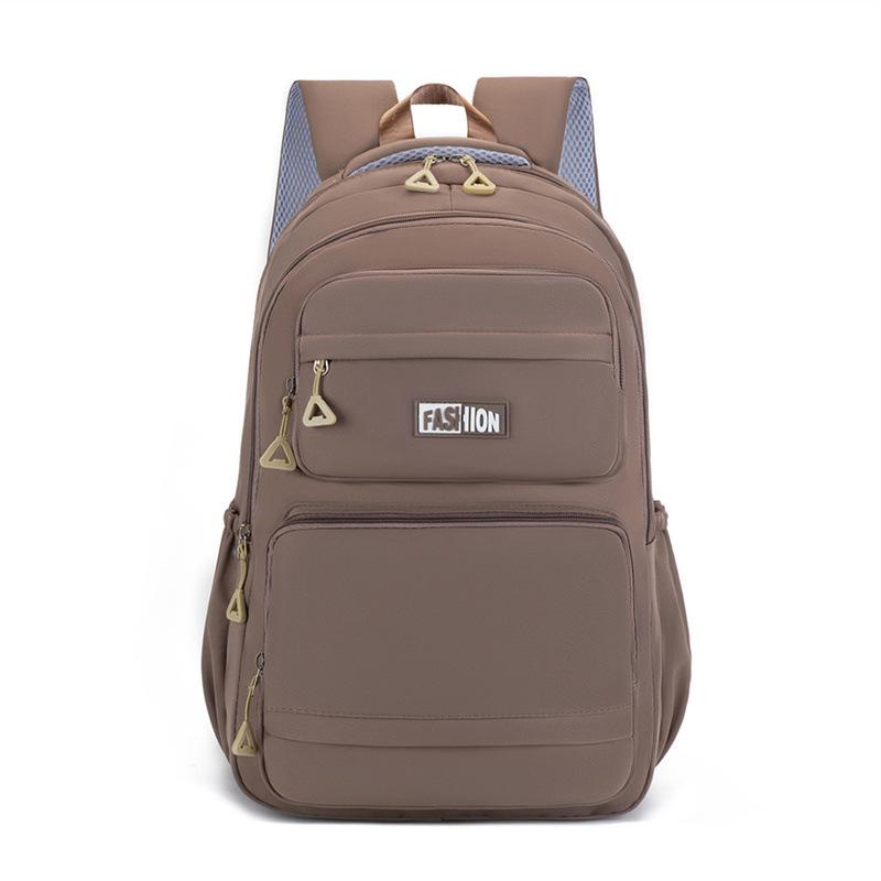 

Unisex Large-Capacity Lightweight Backpack - Scratch & Wear Resistant, Ideal for Work Commute кавовий