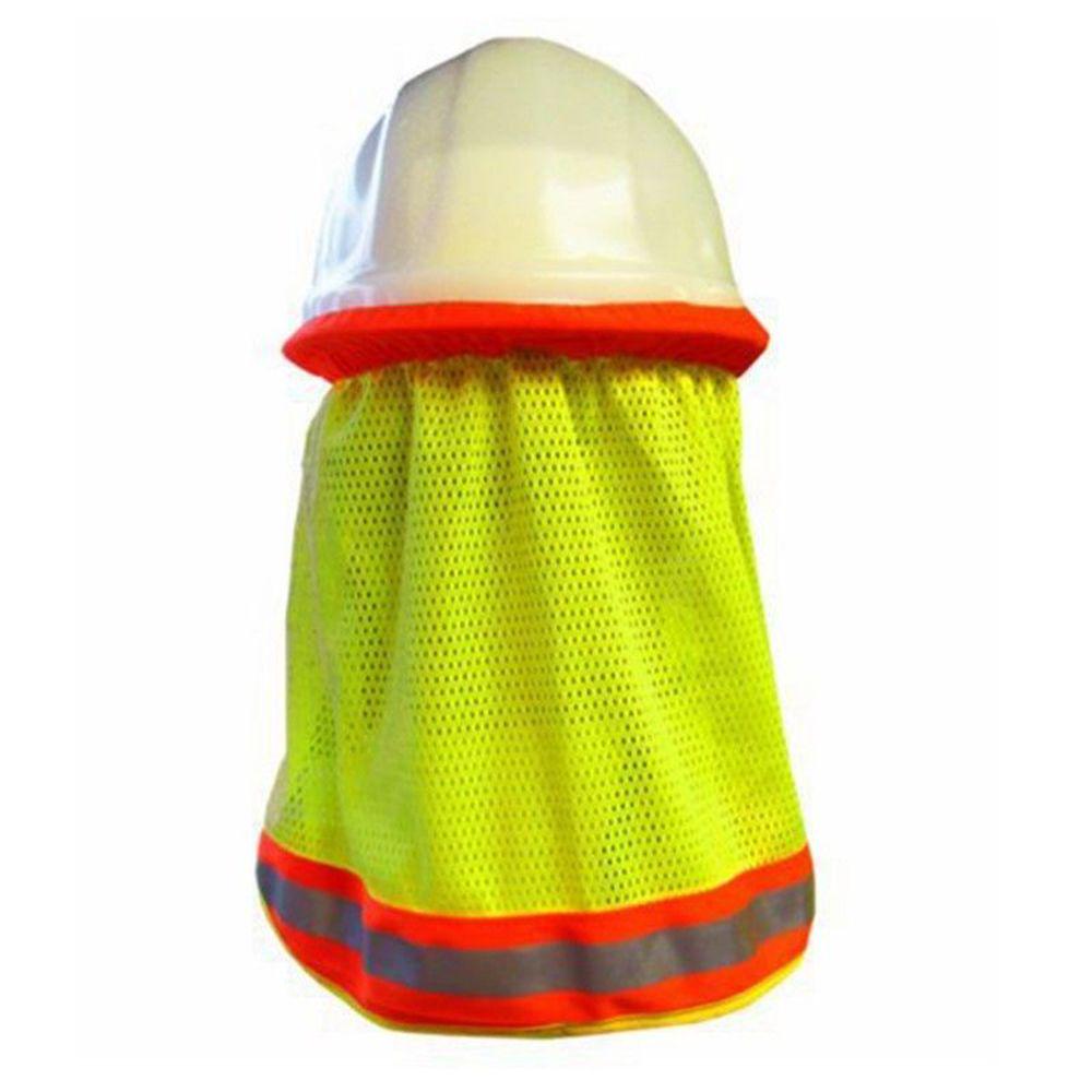 New Summer Sun Shade Safety Hard Hat Neck Shield Helmets Reflective Stripe Useful Head Protection Cap For Outdoor Work Supplies