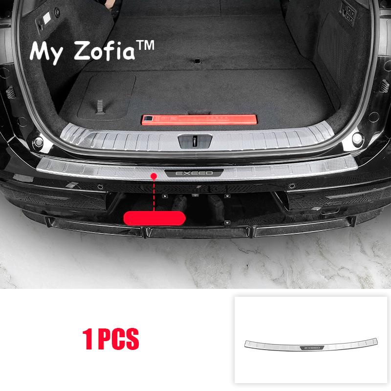 For EXLANTIX ET EXEED STERRA ET 2024 2025 Car Styling Threshold Trunk Protector Plate Stainless Steel Sticker Cover Accessories