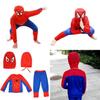 Fantástico Conjunto de Fantasia Infantil Estampado do Homem-Aranha Para Halloween e Festas