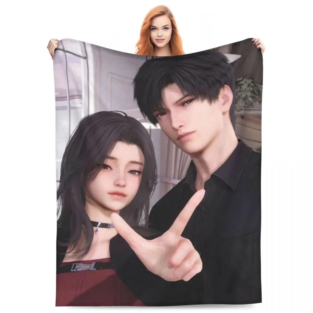 Zayne Love And Deepspace Super Warm Plush Throw Blanket for Couch Chair Bed Aesthetic Flannel Bedspread Decorative Cover