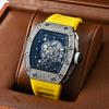 Precision Quartz Watch Barrel Watch New Arrival Hollow Personality Tiger Head Watch Diamond Trendy Best-Selling Men and Women Neutral