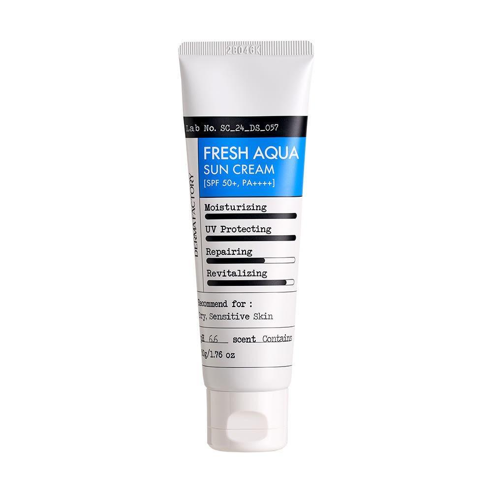 DERMA FACTORY Fresh Moisture Sun Cream SPF50+ PA++++ Hydrating UV Protection 50g Daily Sunscreen
