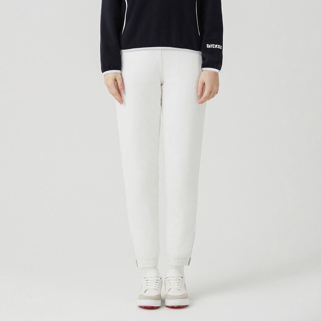 MARTINE GOLF Banding Thin Down Jogger Pants_Off-White