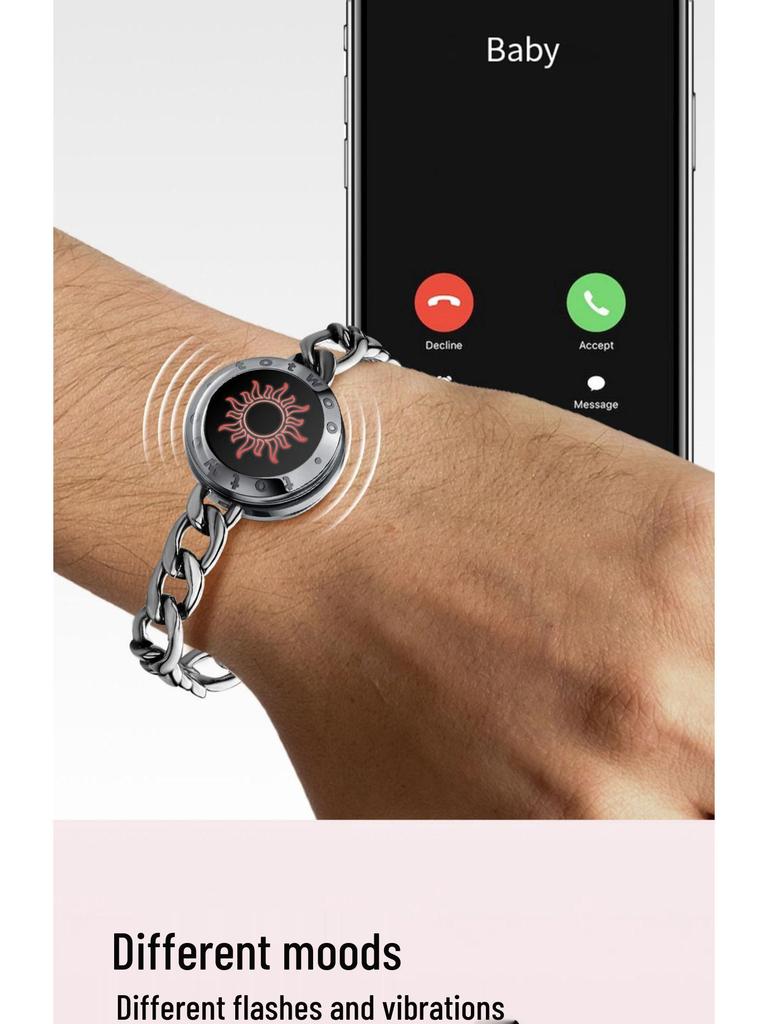 Totwoo Smart Couple Bracelet: Long-Distance Love Gift for Valentine's Day.