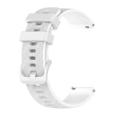Silikonband Karbonfaser-Muster Bunte Schnalle Smart Watch Armband 22mm Kompatibel für Garmin