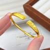 Open Horseshoe Bamboo Leaf Bracelet Women's Wealth Bracelet High-end Bracelet Accessories