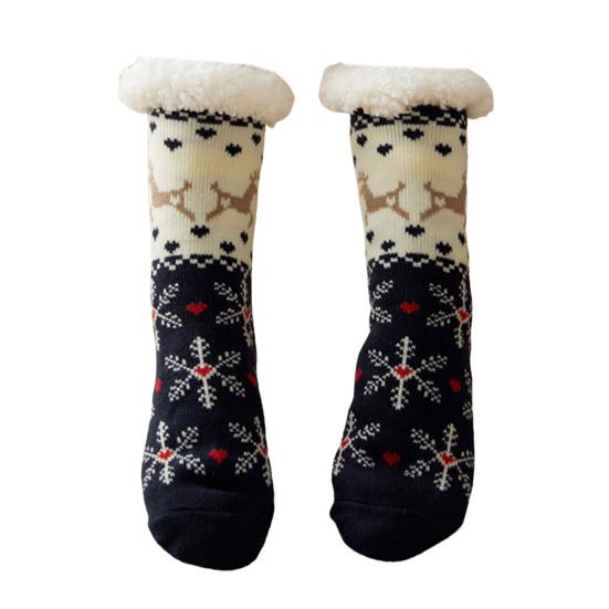 Slipper Socks Non-slip Silicone Keep Warm Cozy Autumn Winter Female Indoor Socks for Home