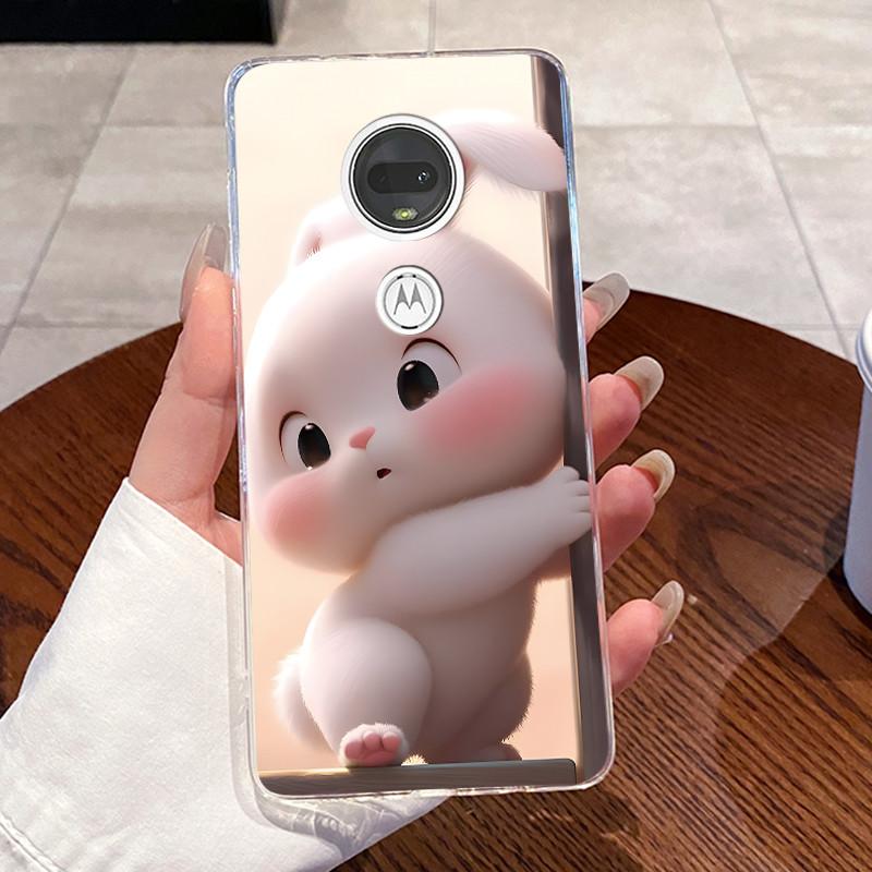 Żelowe Etui Do Motorola Moto G7 Plus/Moto G7 Play /Moto G7 Power Fundas Przezroczyste Silikonowe Miękkie TPU Pokrowiec Uroczy Kot Ochronne Etui