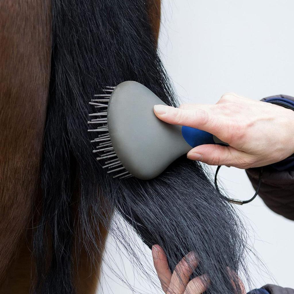 Mane And Tail Brush Professional Humanized Handle Horsetail Comb Round Head Massag Bead Horse Comb Horse Grooming Brushes