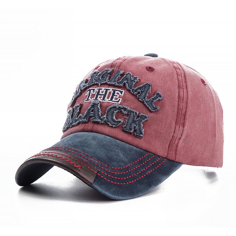 2022 High Quality Wash Cotton Original Black Baseball Cap Snapback Hat For Men Women Gorras Casual Casquette Embroidery Dad Hat