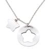 Used TIFFANY&Co. Necklace Star Cutout Circle Silver925 2.7g Silver Accessories
