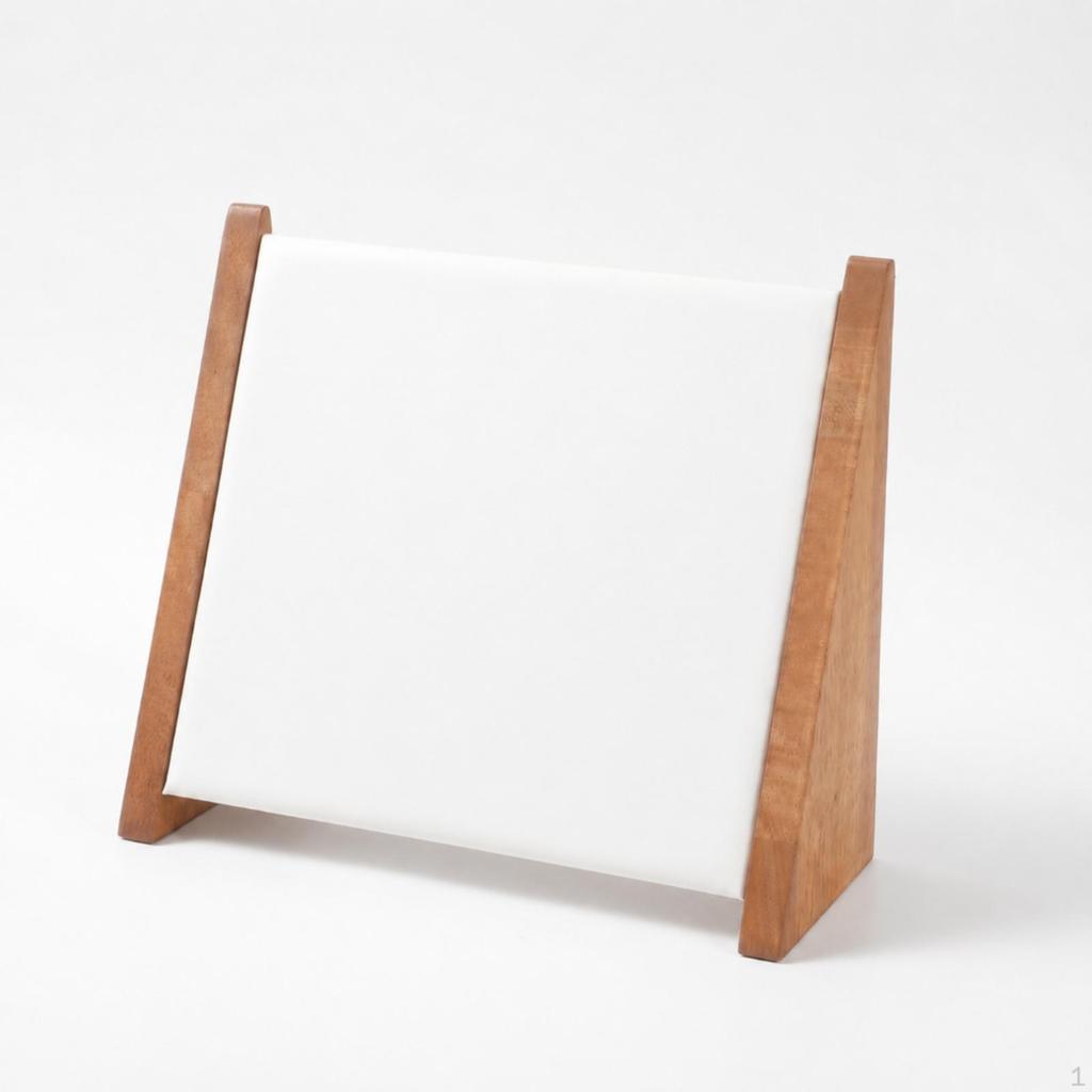 Necklace Display Stand Slanted Design Wooden Padded Panel