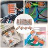 58PCS Wire Connectors Electrical ConnectorBlocks 2/3/5 Way Cable Lever Nut Assortment Conductor Terminal Block Quick Spring Conn