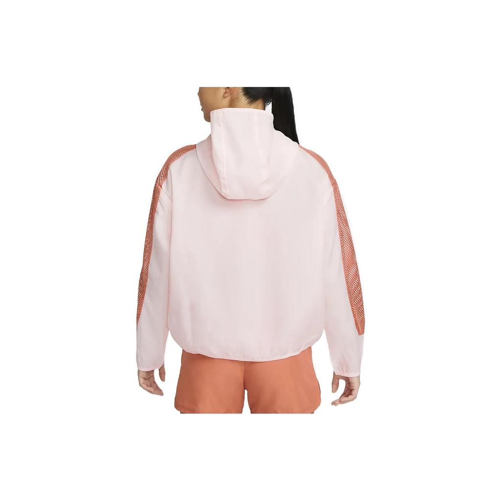Nike Color Block Spliced Hooded Running Jacket Women Jacket Light-Pink DM7758-610