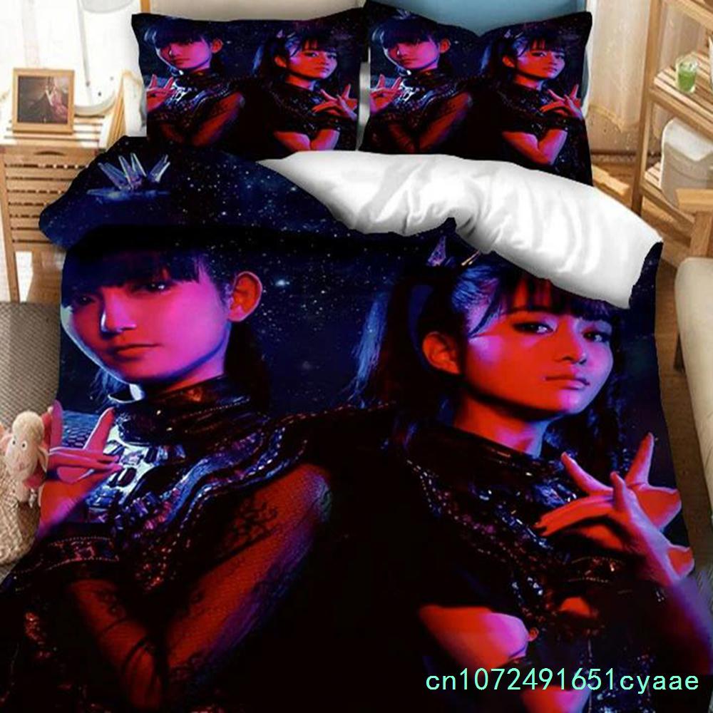 3D-gedrucktes Babymetal Band Bettwäsche-Set Kissenbezug Bettbezug Doppel Einzel Voll Queen King Erwachsener Kinder Bettwäsche Steppdeckenbezug