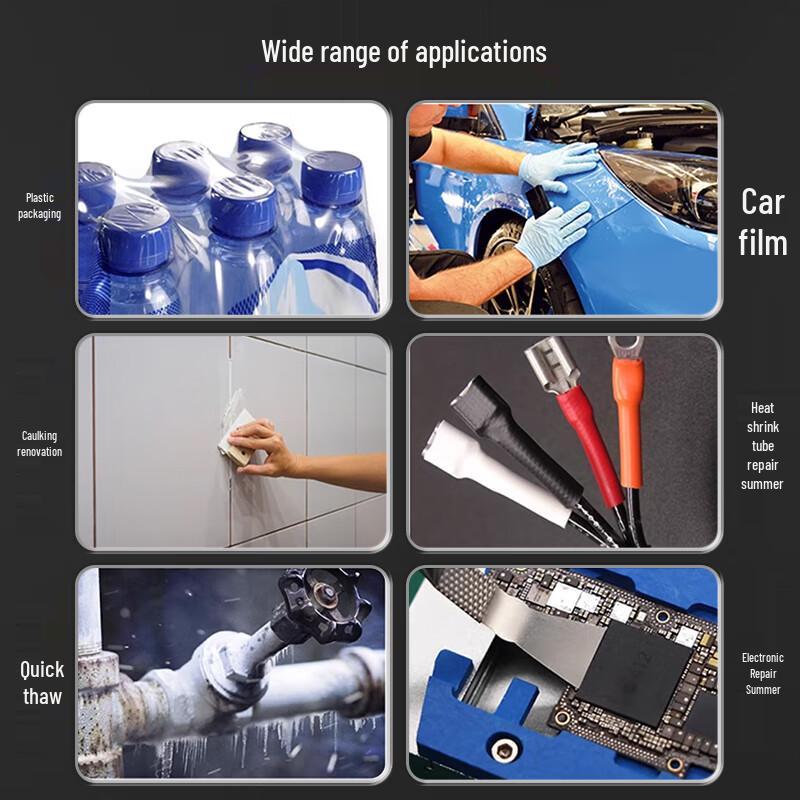 2000W Industrial Handheld Heat Gun CN Plug (adapter Included)