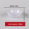 Food Grade White Melamine Soup Bowl - Large Restaurant & Hotel Tableware Imitation Porcelain