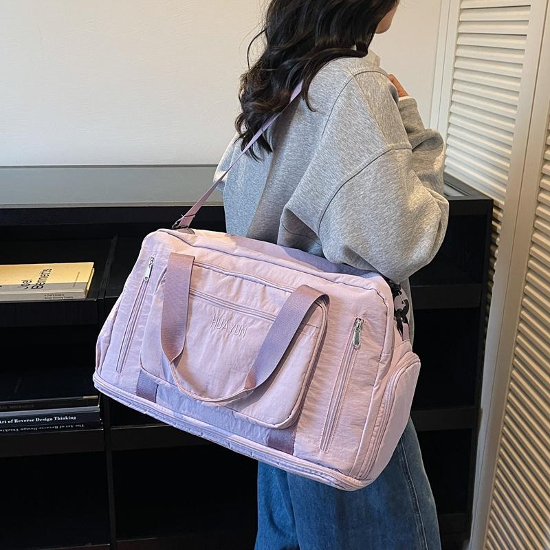 Dry And Wet Separate Gym Bag Large Capacity Travel Bag With Separate Shoe Bin Sports Bag Women's Portable Crossbody Bag