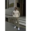 Men's Half Zipper Stand Collar Thick Sweater Knitwear