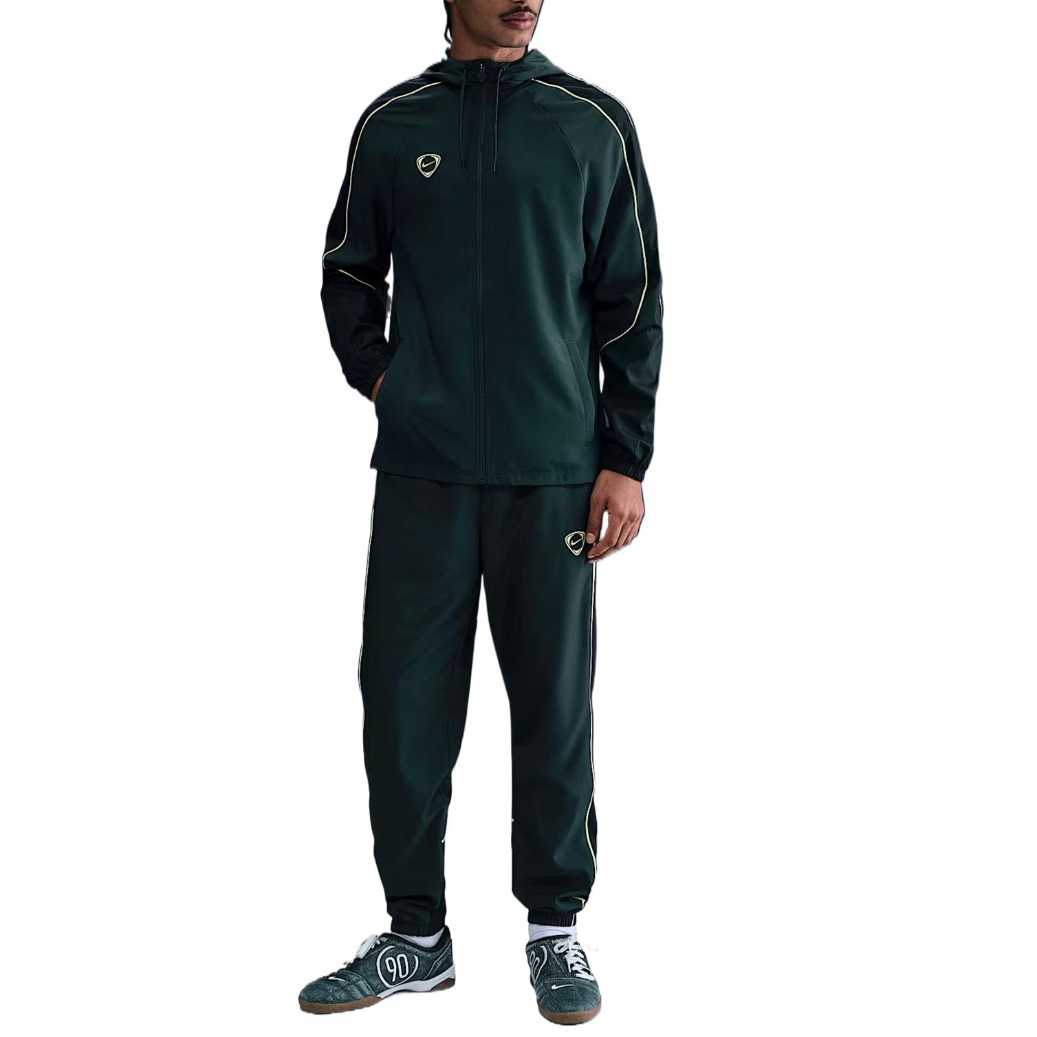 

Nike Водонепроницаемая куртка Academy с капюшоном и молнией, с длинным рукавом, мужская, HV3581-390 S