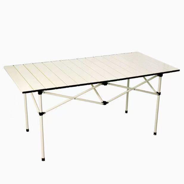 Durable Portable Metal Folding Camping Table for Outdoor, Night Market, Car-Mounted, and Barbecue Use