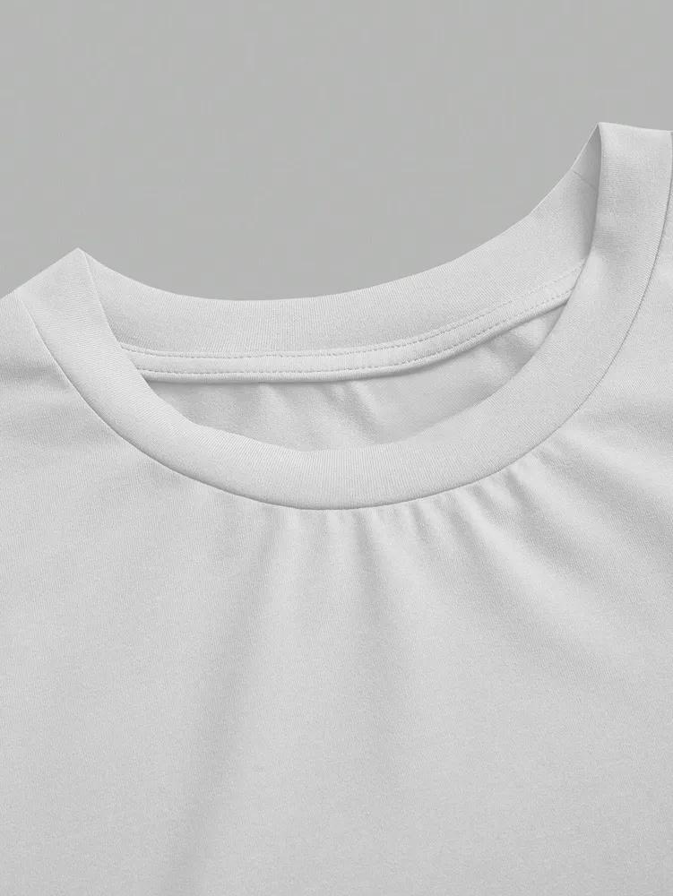 Short Sleeve Phumee Bodysuit  Round Neck Romper  A2407