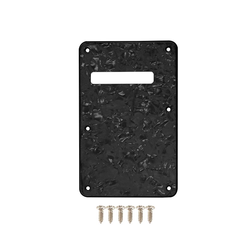 Electric Guitar Three-Layer PVC Back Plate Pickguard Slot Cover for ST Models.
