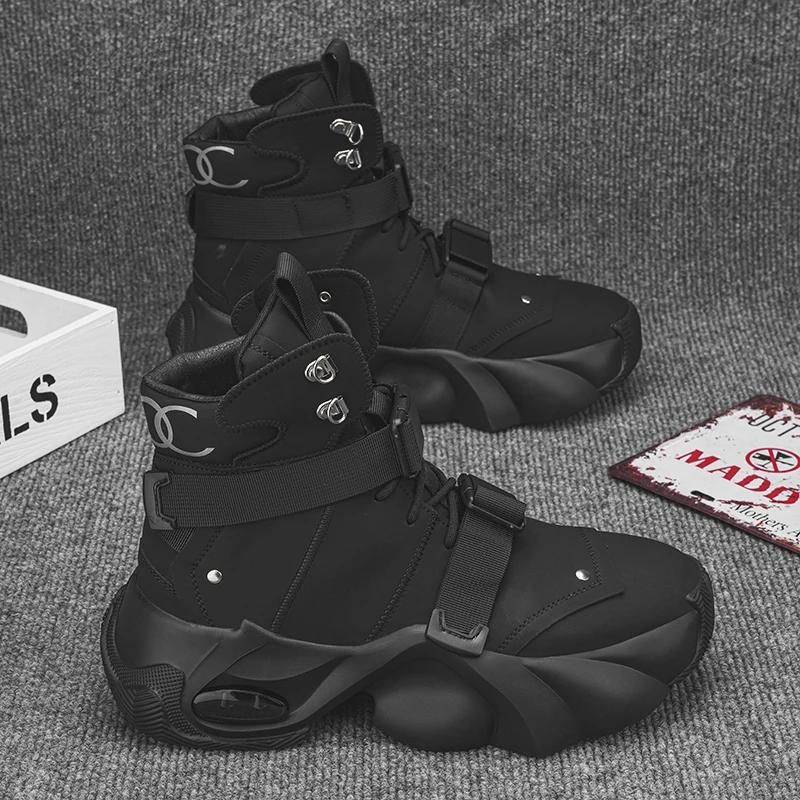 New Men and Women Anti-slip Couple Trend Retro Summer Four Seasons Explosive High-top Daddy Shoes Men Tenis Masculino