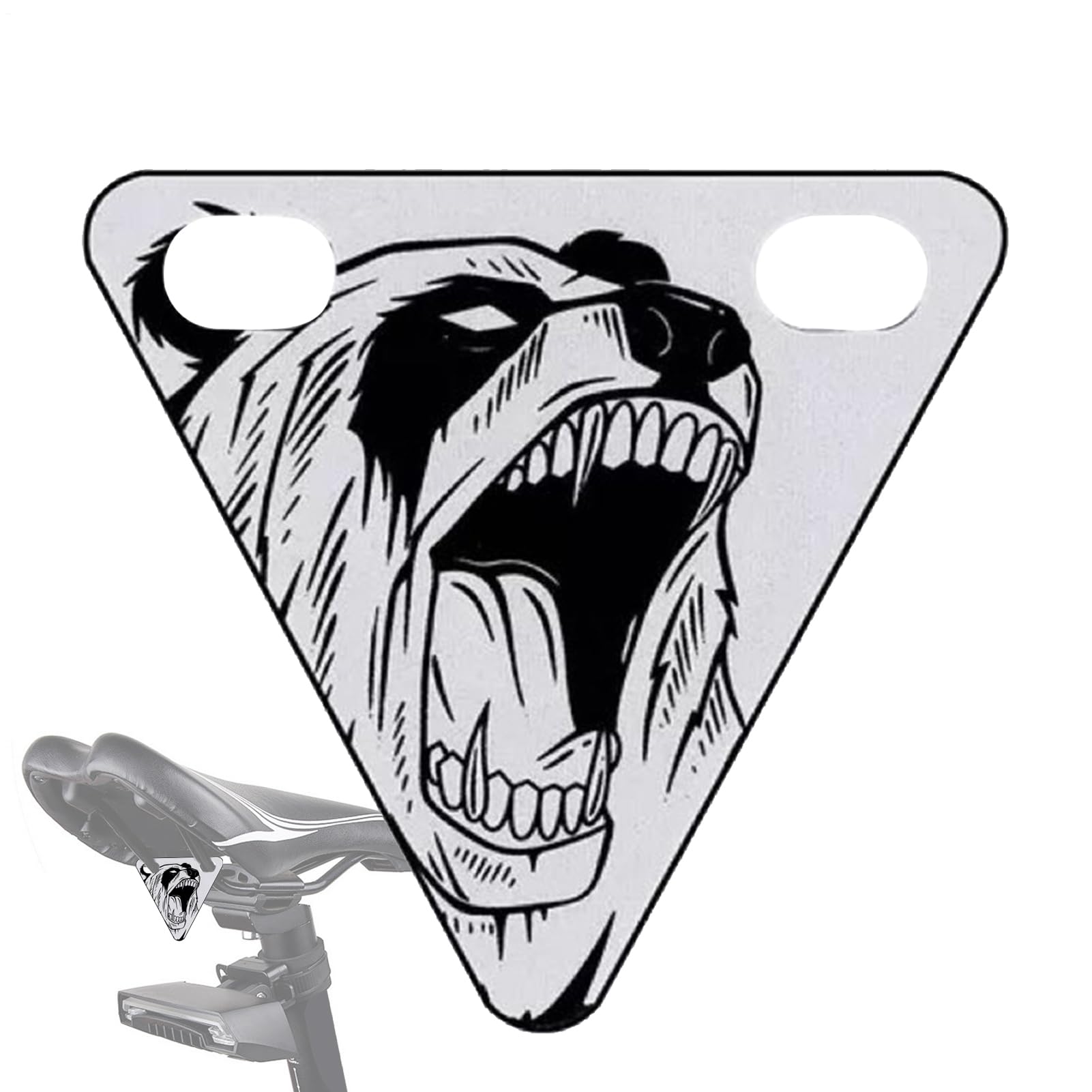 

Motorcycle Reflector for Night Riding - Road Bike Safety Sign | Decorative Visibility Triangle See description