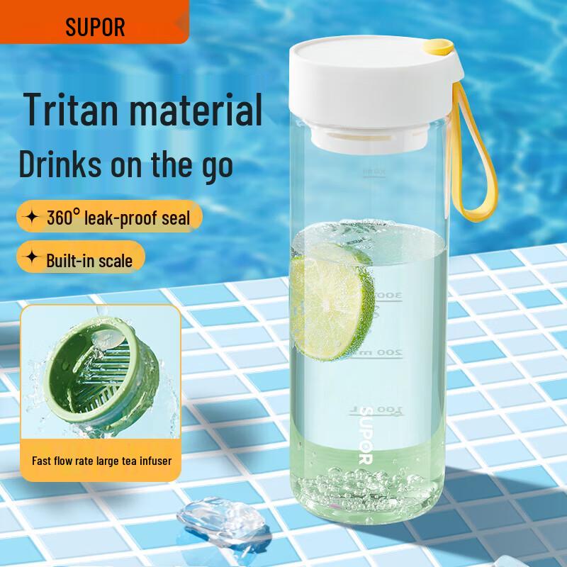 SUPOR Tritan Portable Sports Water Bottle, 650ml