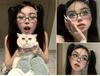 Small Oval Clear Lens Glasses Frames Cute Candy Color Cosplay Costume Decorative Glasses Computer Spectacles Women