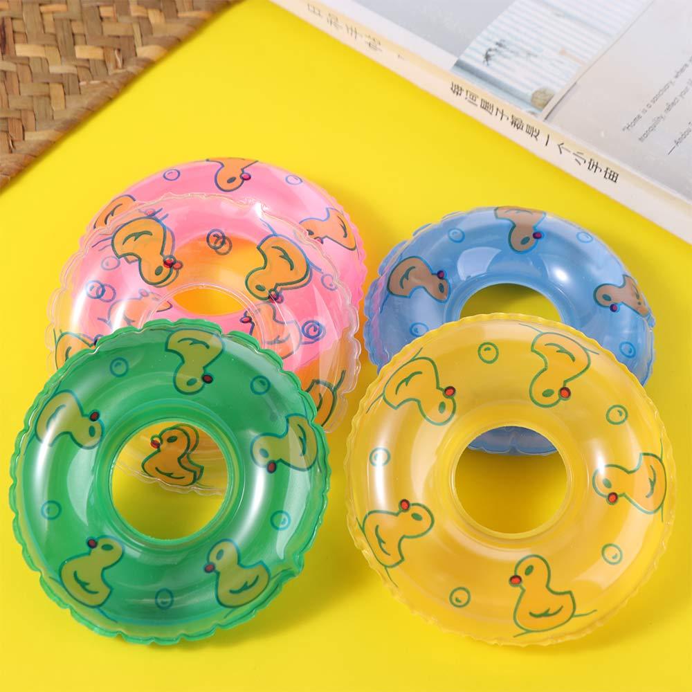 Dolls Accessories Mini Rings Swimming Toy Duck Bathing Float Lifebelt Model  Children Gift
