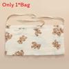 Baby Bedside Storage Bag With Double Pockets Made Of Cotton For Nursery Organization