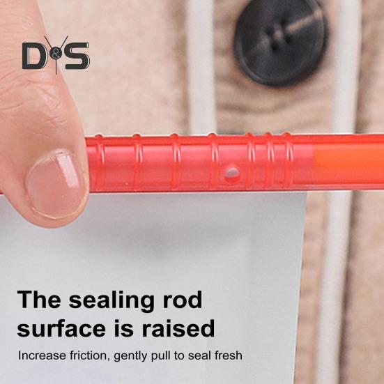 8Pcs Bag Sealer Stick Food Sealing Clamp Stay Freshness Plastic Closure Rods Eco-friendly Airtight Chip Clips Food Storage Sealers