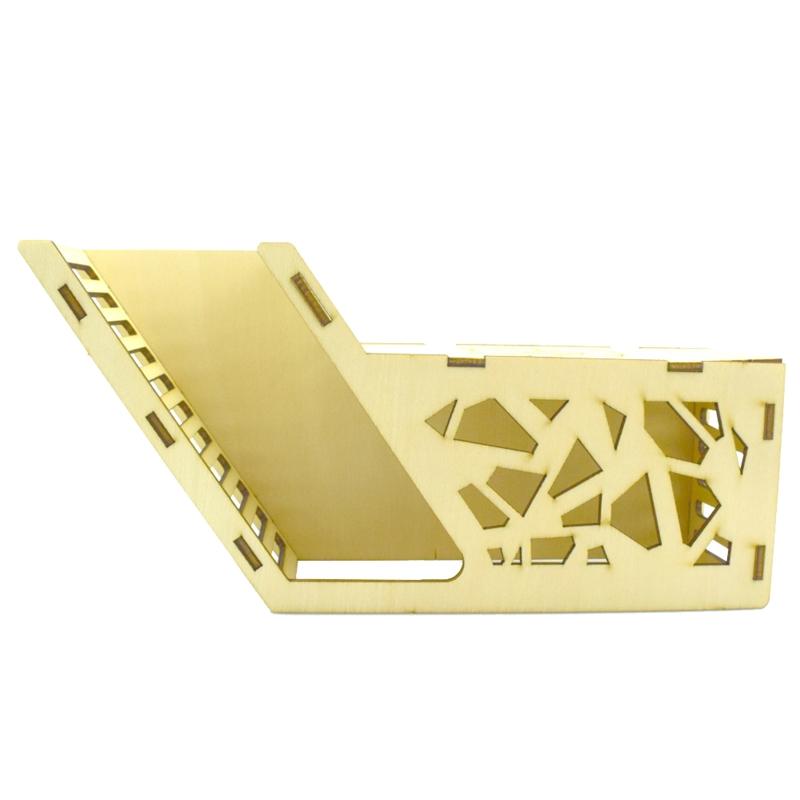 

Hamster Wood Tunnel Toy Small Pet Wooden Hideout Tube Decor Easy to Assemble