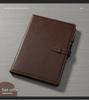 A4 Business Leather Hardcover Notebook - Large & Extra Thick Retro Meeting Record Book
