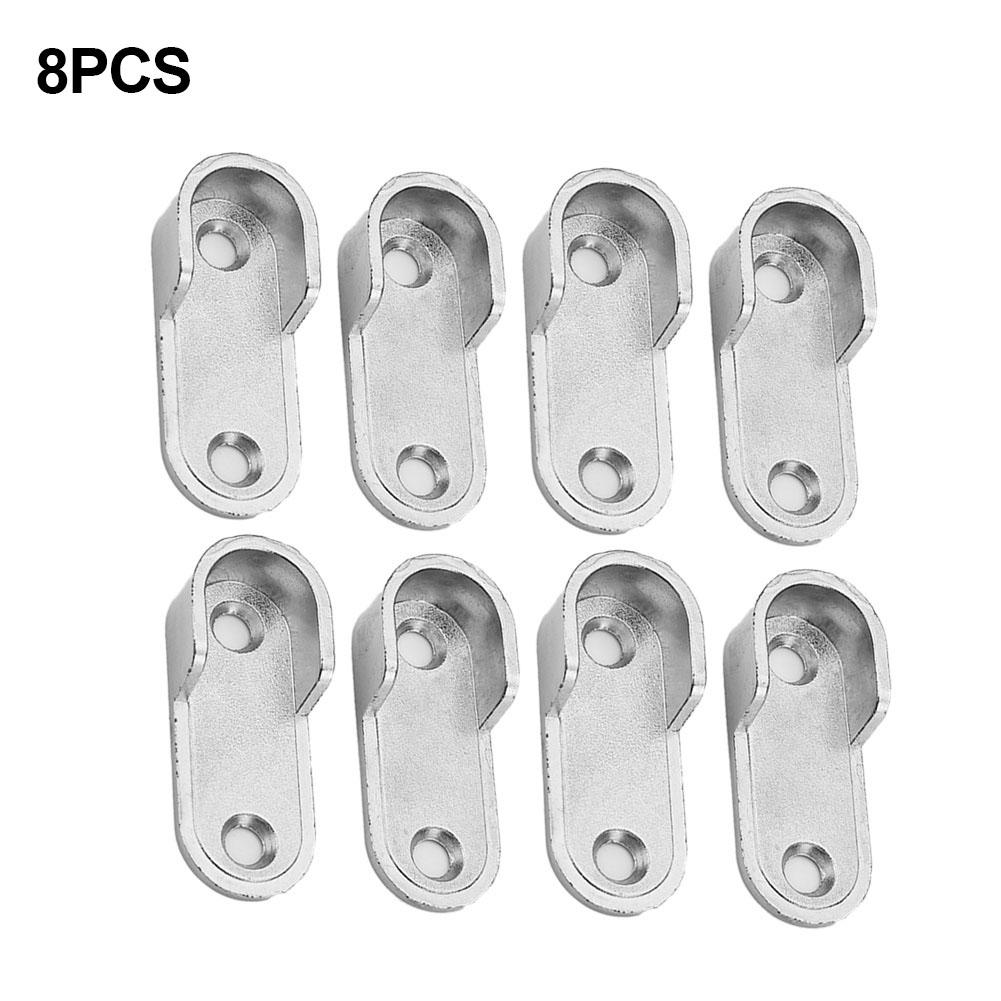 2/4/8 SZT. Wspornik Końcowy Drążka Szafy Wspornik Podtrzymujący Rurę na Ubrania Szafa Drążek Polowy Grubszy Uchwyt Okucia Szafkowe Akcesoria Meblowe