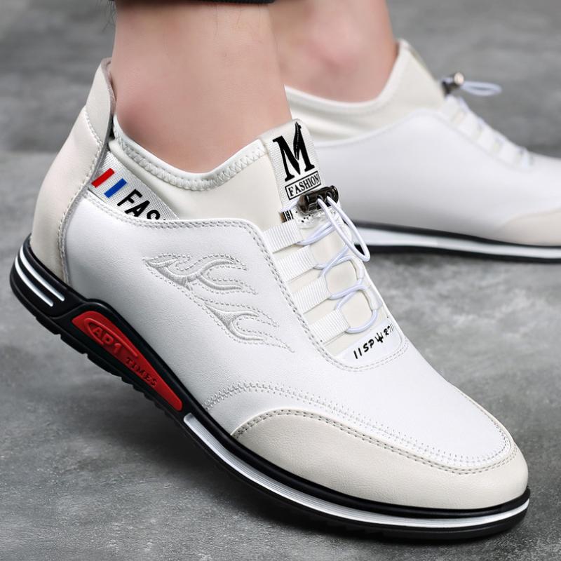 Men's Breathable Leather Shoes Black Soft Leather Soft Bottom  Casual Comfort Man Business Formal Wear Casual Shoes 2023
