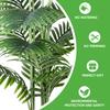 2PCS 5FT Artificial Areca Palm Plant Realistic Tropical Potted Tree Adjustable Branches Low Maintenance for Indoor Outdoor Home