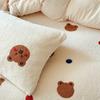 Rice Fleece Towel Embroidery Series Thickened Milk Fleece Four-Piece Set