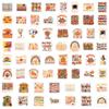 60 New Groovy Thanksgiving Stickers DIY Skateboard Luggage Stickers