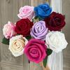 Fiore di Rosa Artificiale per Composizione Floreale Rosa di Seta Finta Realistica a Gambo Lungo per Centrotavola di Bridal Shower Decorazione Tavola Matrimonio