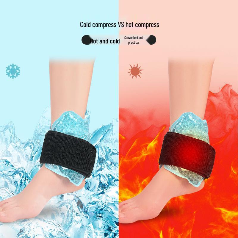 PVC Plush Double-Sided Hot & Cold Compress Ankle, Wrist, Elbow, Calf Wrap - Essential Household Ice Pack Support