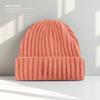 Large Size Face Slim Hat for Women Autumn and Winter Solid Color Thick Knitted Hat  Cold Proof and Versatile Ear Protecting Wool Hat for Men