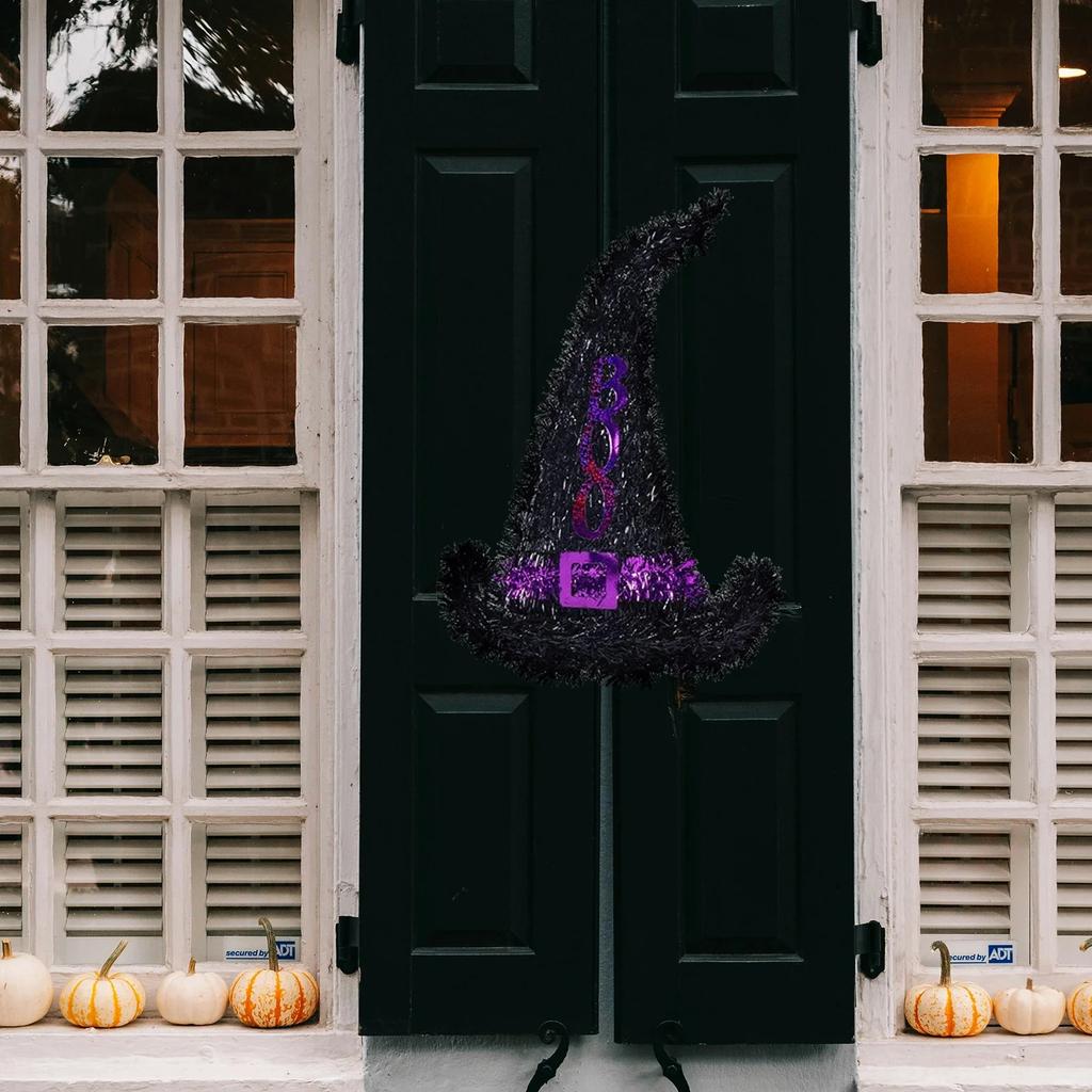 Hat Shaped Flower Wreath Iron Ring Iron Art DIY Christmas Holiday Hanging Ring Decoration Flower Arrangement Iron Hanging Ring