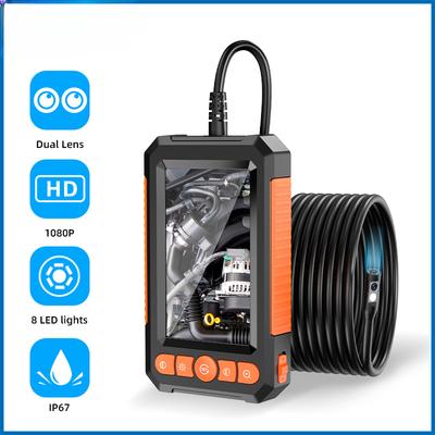 Industrial Endoscope Camera 4.3 "Single Dual Lens HD 1080P Car Inspection Borescope IP67 Waterproof Sewer Camera With LED