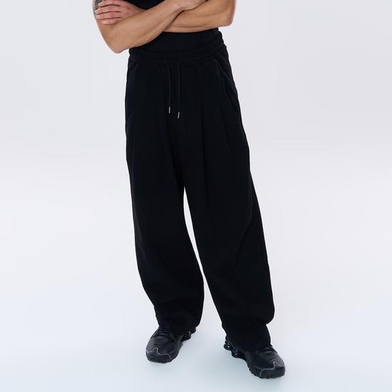 Turtleneck Sweat & Wide Leg Balloon Pants 2 Colors
